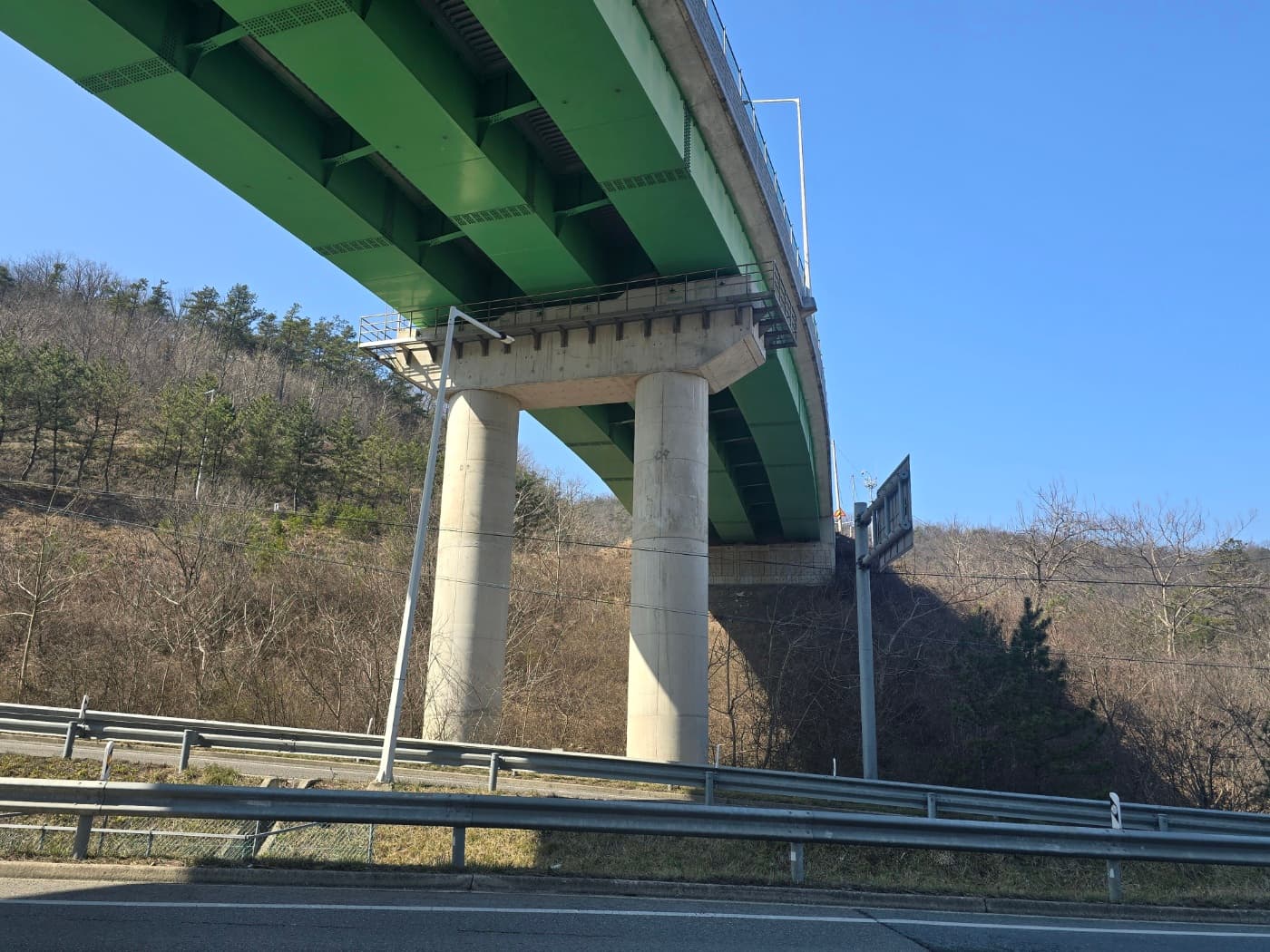 도로 교량 공사 시공 현장